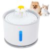 2.4L Automatic Dog Water Fountain Electric LED Pet Flower Water Dispenser Ultra Silent Health Waterer Auto Off Level Window