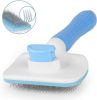 Handle Shedding Pet Dog Hair Brush Grooming Trimmer Comb Self Cleaning Tool