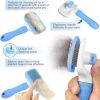 Handle Shedding Pet Dog Hair Brush Grooming Trimmer Comb Self Cleaning Tool