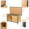 Wood Extreme Weather Resistant Pet Log Cabin