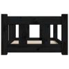 Dog Bed Black 21.9"x17.9"x11" Solid Wood Pine