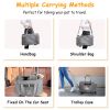 Dog Carrier with Wheels Airline Approved Rolling Pet Carrier with Telescopic Handle Shoulder Strap