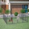 Portable16 Panel Dog Playpen 40" Height Dog Fence Exercise Pen with Doors