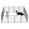 Portable16 Panel Dog Playpen 40" Height Dog Fence Exercise Pen with Doors