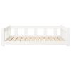 Dog Bed White 41.5"x29.7"x11" Solid Wood Pine