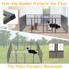 Portable16 Panel Dog Playpen 40" Height Dog Fence Exercise Pen with Doors