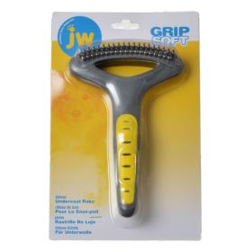 JW Pet GripSoft Double Row Undercoat Rake