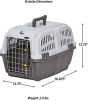 MidWest Skudo Travel Carrier Gray Plastic Dog Carrier