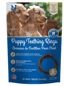 N-Bone Puppy Teething Rings Peanut Butter Flavor (size: 6 count)