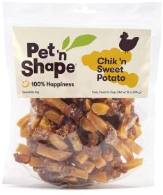 Pet n Shape Chik n Sweet Potato Natural Chicken Dog Treats (size: 16 oz)