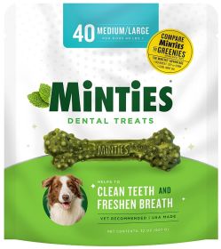 Sergeants Minties Dental Treats for Dogs Medium Large (size: 40 count)