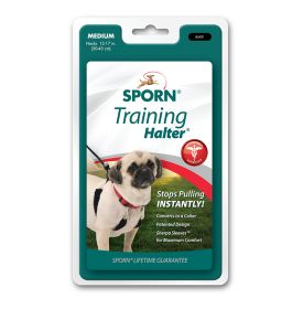 Sporn Original Training Halter for Dogs Red (size: Medium - 1 count)