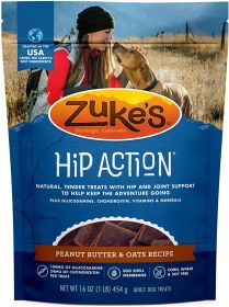 Zukes Hip Action Treats Peanut Butter and Oats (size: 1 lb)