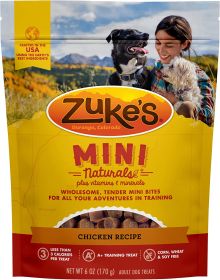 Zukes Mini Naturals Dog Treats Chicken Recipe (size: 6 oz)